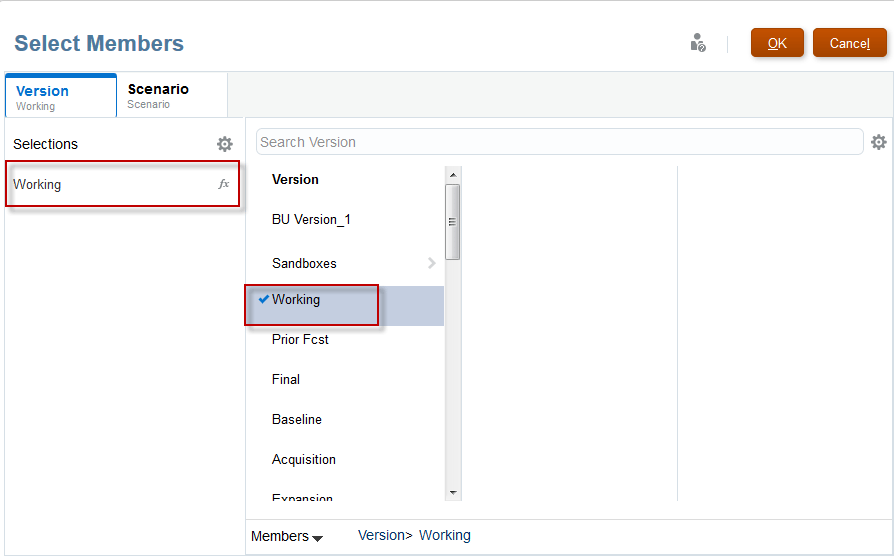 BPM Valid Intersections Select Members