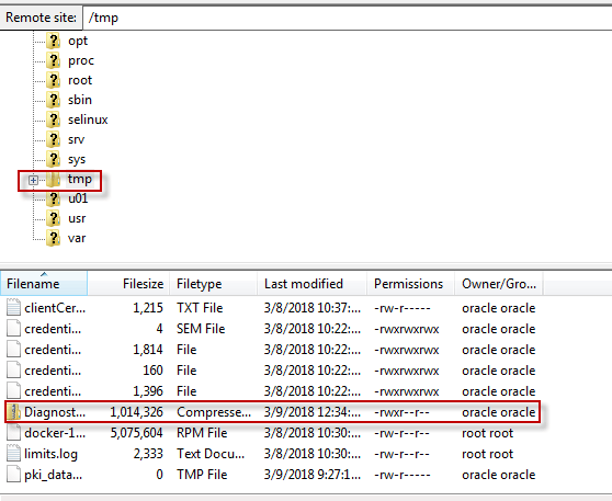 OAC Accessing Service Files Blog - Service Directories