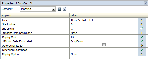 Oracle PBCS and Hyperion Planning - Flexible Business Rules - Properties of CopyFcst