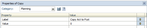 Oracle PBCS and Hyperion Planning - Flexible Business Rules - Properties of Copy