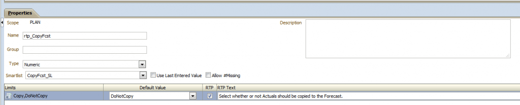 Oracle PBCS and Hyperion Planning - Flexible Business Rules - Numeric RTP